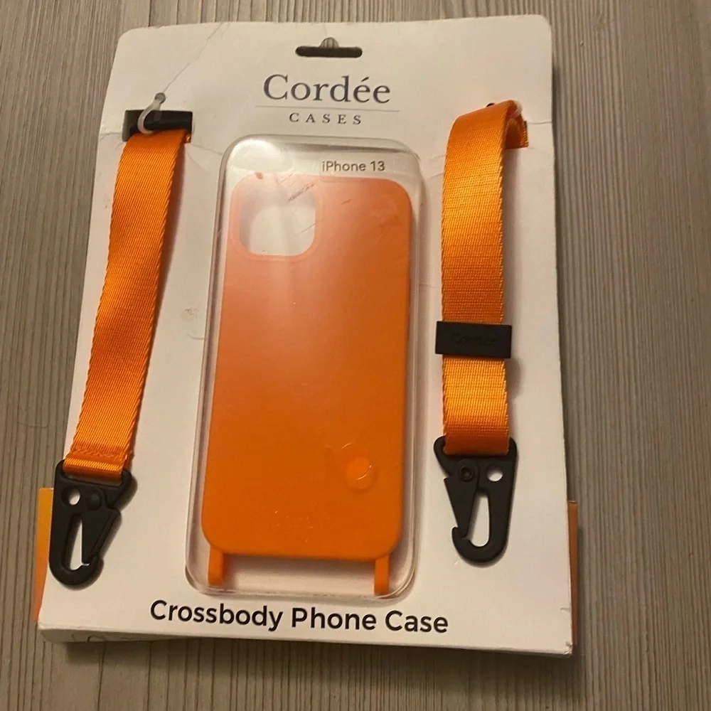 Cordée Crossbody IPHONE Case Orange iPhone Case & Lanyard Set NIB